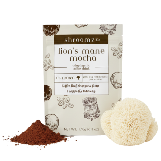 Shroomzzz Lion’s Mane Mocha Mushroom Coffee Mix – 15 Servings